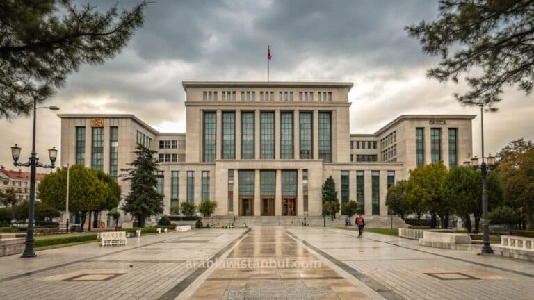 أنواع المحاكم في تركيا تشمل المحاكم المدنية، الجنائية، التجارية، ومحاكم الأسرة، وتوضح اختصاص كل منها
